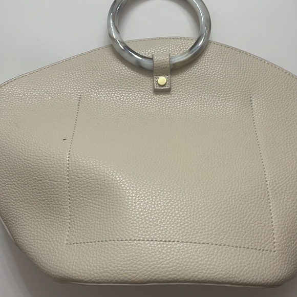 Kate Loxton, handbag, modern Lucite handle, nude - Picture 4 of 6